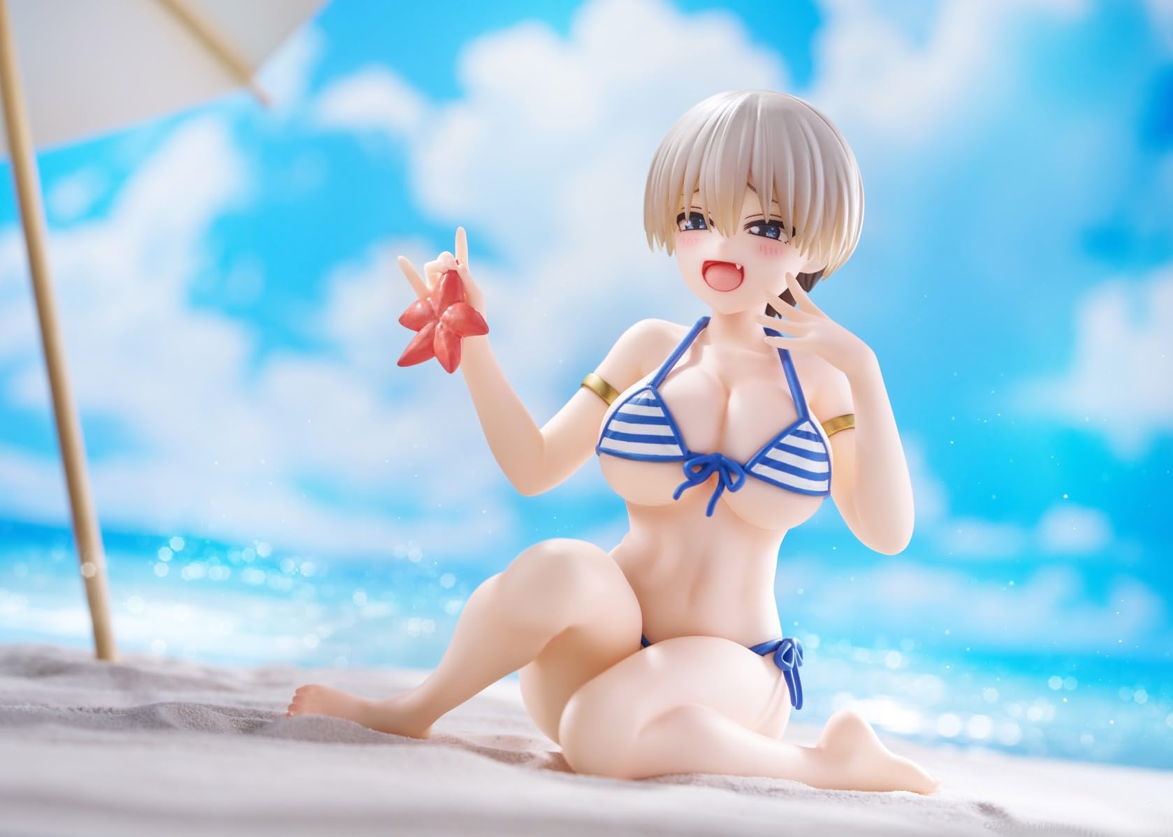 宇崎ちゃんは遊びたい　Desktop Cute フィギュア 宇崎花　浜辺で水着 Amazon.co.jp: 宇崎ちゃんは遊びたい！ω Desktop Cute フィギュア 宇崎